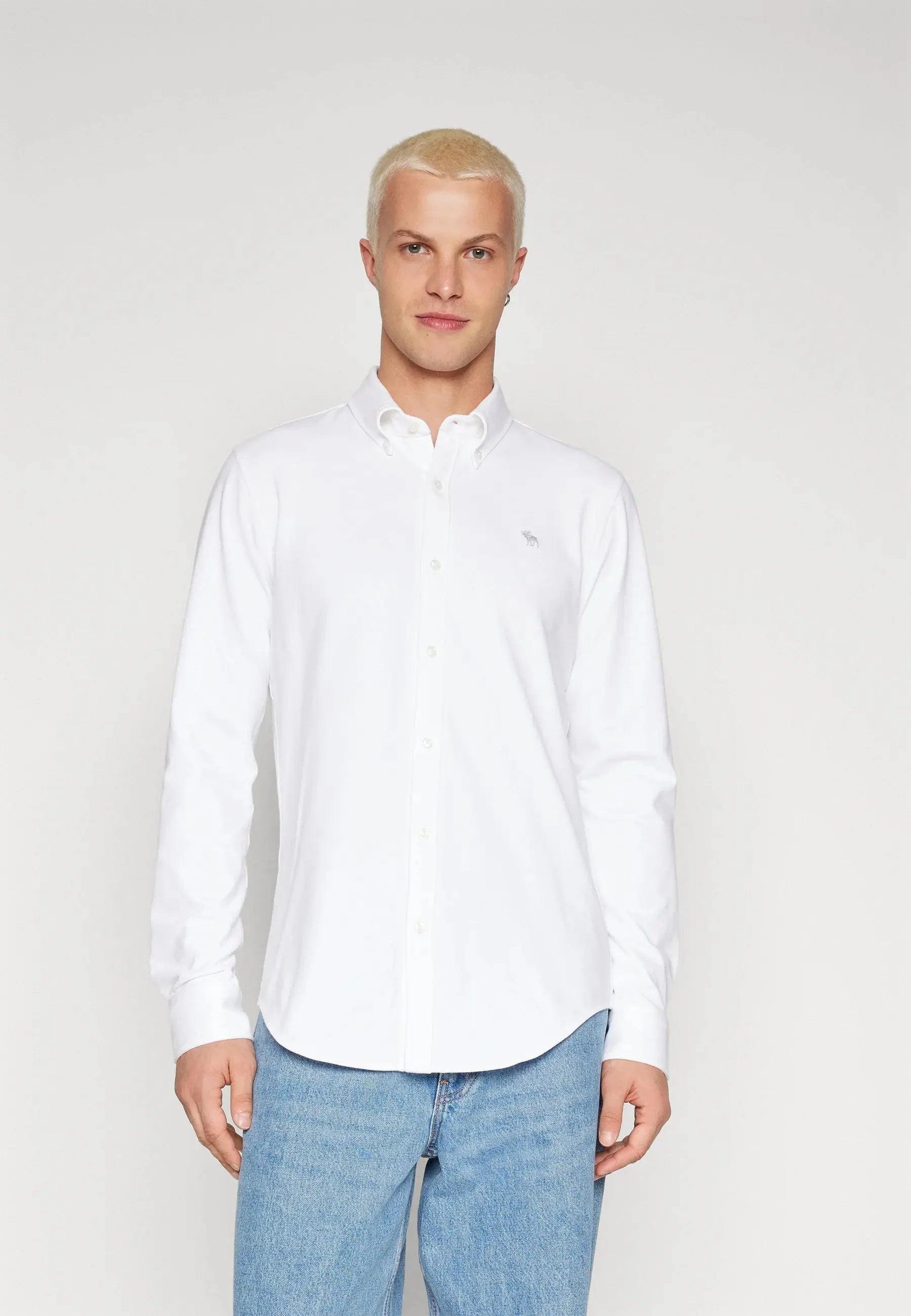 Camisa oxford  Branca    A&F