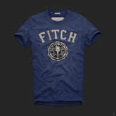 Camiseta A&F Azul Emblema Torch