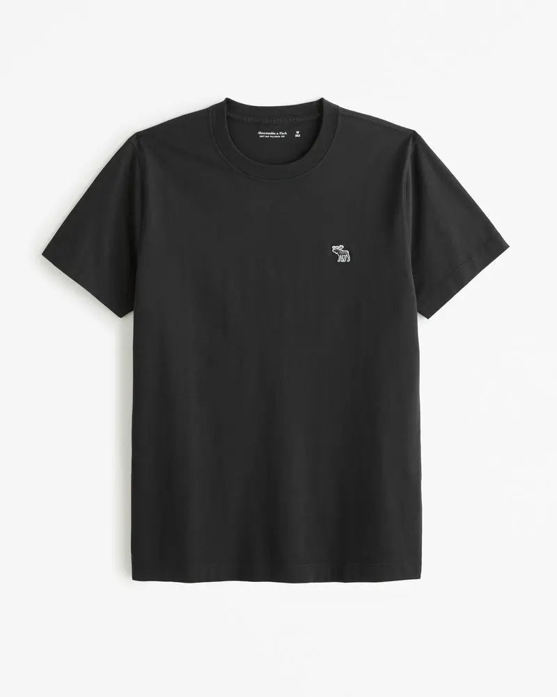 Camisetas Básicas A&F ícone bordado - 4 Cores