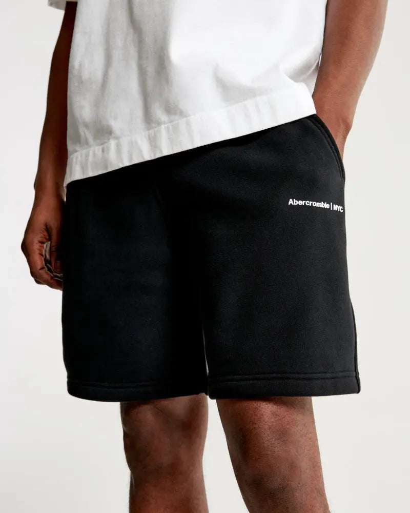 Shorts de Moletons com Nova Micro Logo A&F - 5 Cores