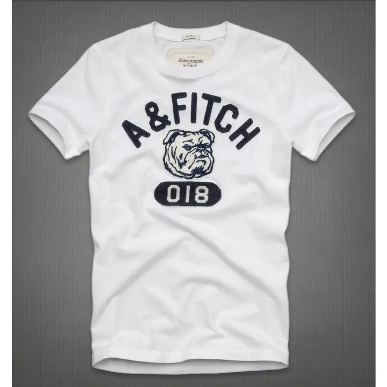 Camiseta A&F Bulldog Branca