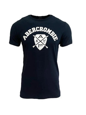 Camiseta A&F Masculina Shield Azul Marinho